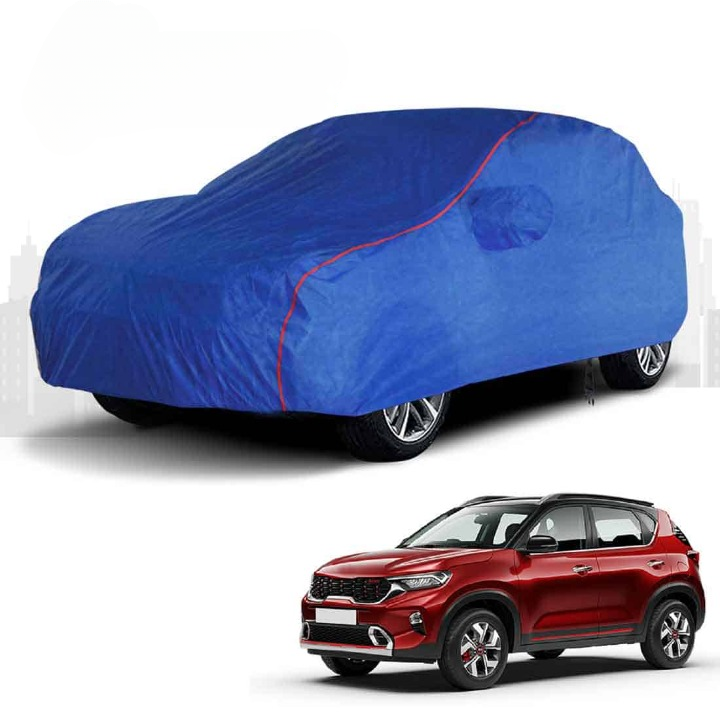 Polco KIA Sonet Car Cover with Antenna Cover, Mirror Pockets and 100% Water Repellent (N-Series)