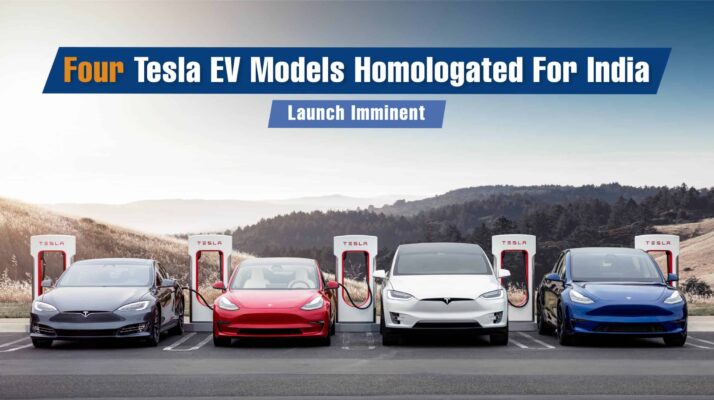 Tesla Homologates Four EV Models for India – Launch imminent