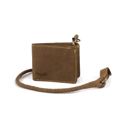 "Old Boy" Leather Tobacco Brown Wallet