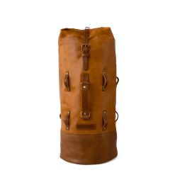 Leather Vintage Tan Military Duffel Bag