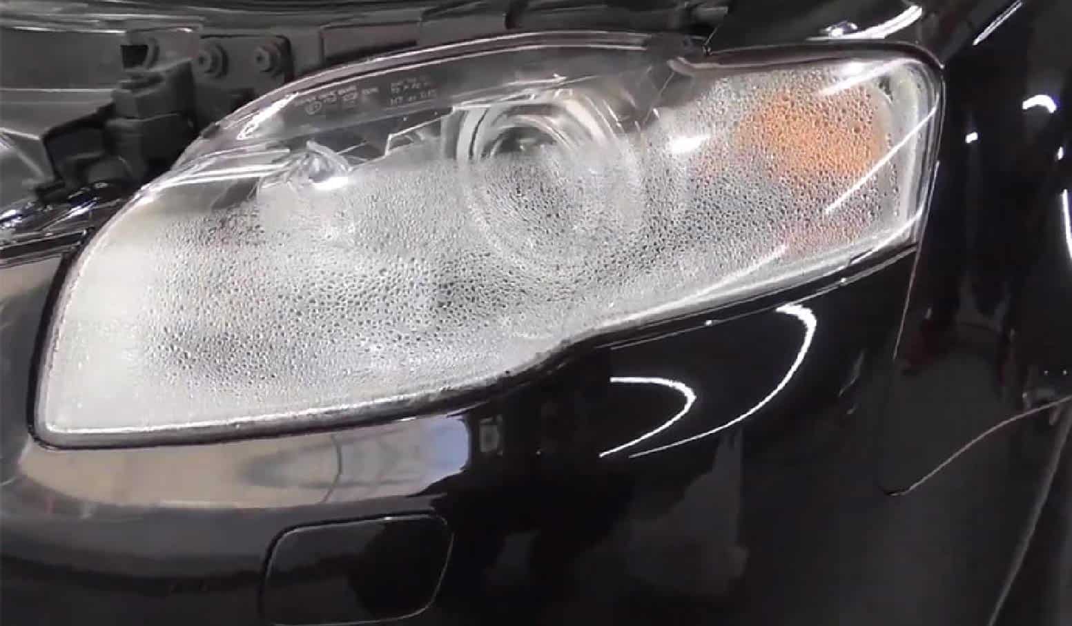 How to remove moisture from headlights