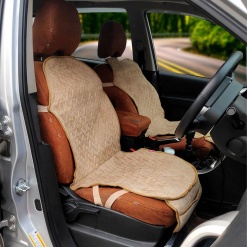 Elegant Caper CoolPad Full Car Seat Cushion Beige (Set of 2)
