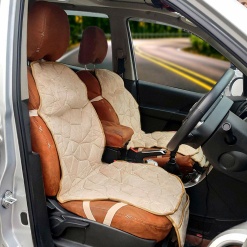 Elegant Space CoolPad Full Car Seat Cushion Beige (Set of 2)