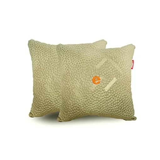 Elegant Silky Beige Cushion Pillow