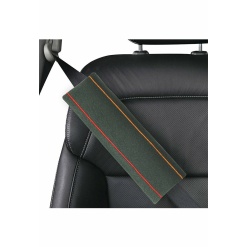 Elegant Fabric Car Seat Belt Shoulder Pads Grey Color