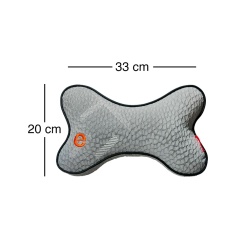 Elegant Silky Neck Support Grey Colour Pillow