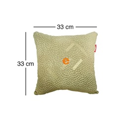 Elegant Silky Beige Cushion Pillow