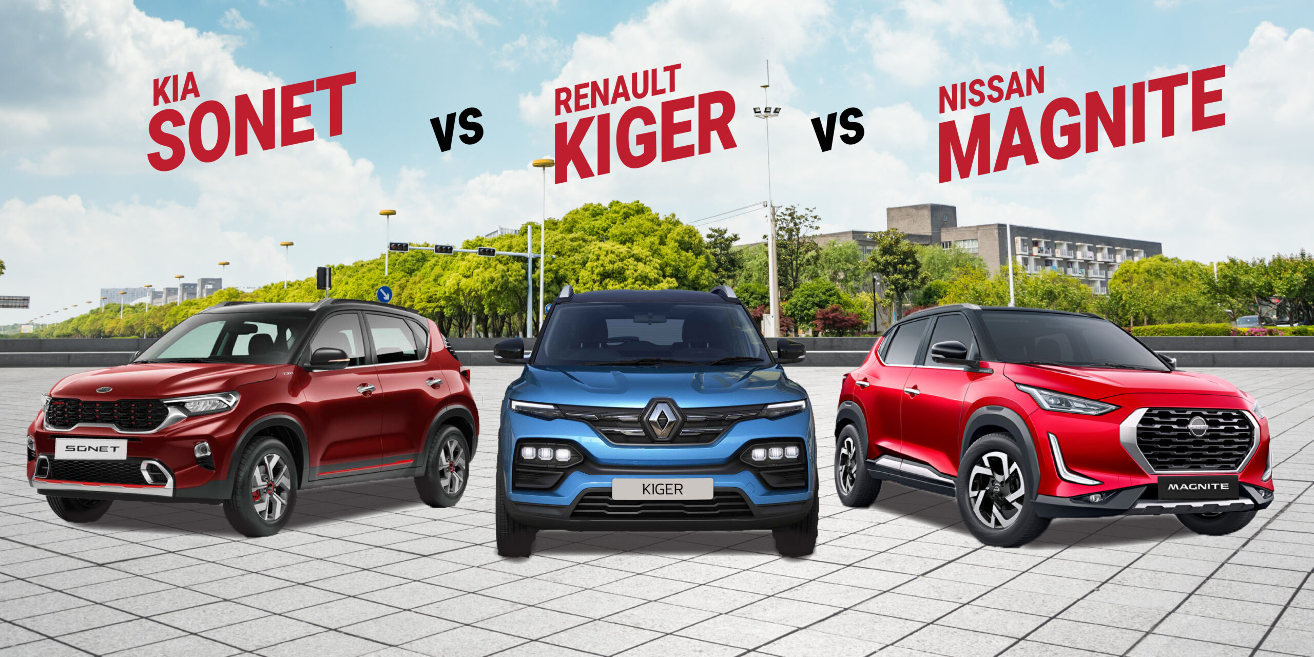 Renault Kiger vs Nissan Magnite vs Kia Sonet