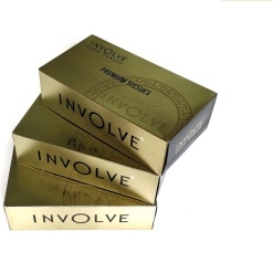 Involve Tissue Box | Premium Gold | Pack of 3 | Super Soft Face Tissue