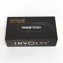 Involve Tissue Box | Premium Black  | Pack of 4 | Super Soft Face Tissue| 100 Pulls | 2Ply