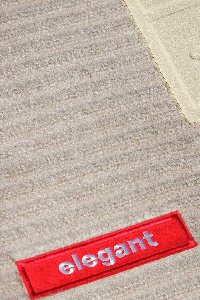 Elegant Cord Carpet Car Floor Mat Beige Compatible With Toyota Fortuner 2016 Onwards
