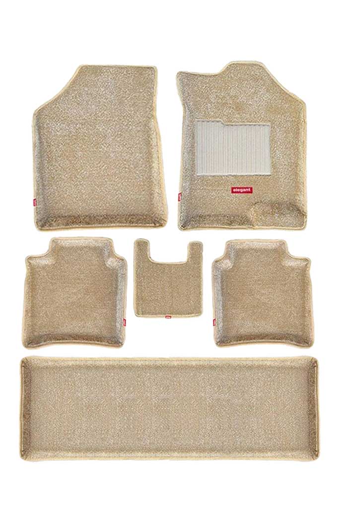 Elegant 3D Carpet Car Floor Mat Beige Compatible With Land Rover Discovery 7 Seater
