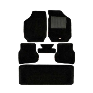 Elegant 3D Carpet Car Floor Mat Black Compatible With Land Rover Discovery 7 Seater