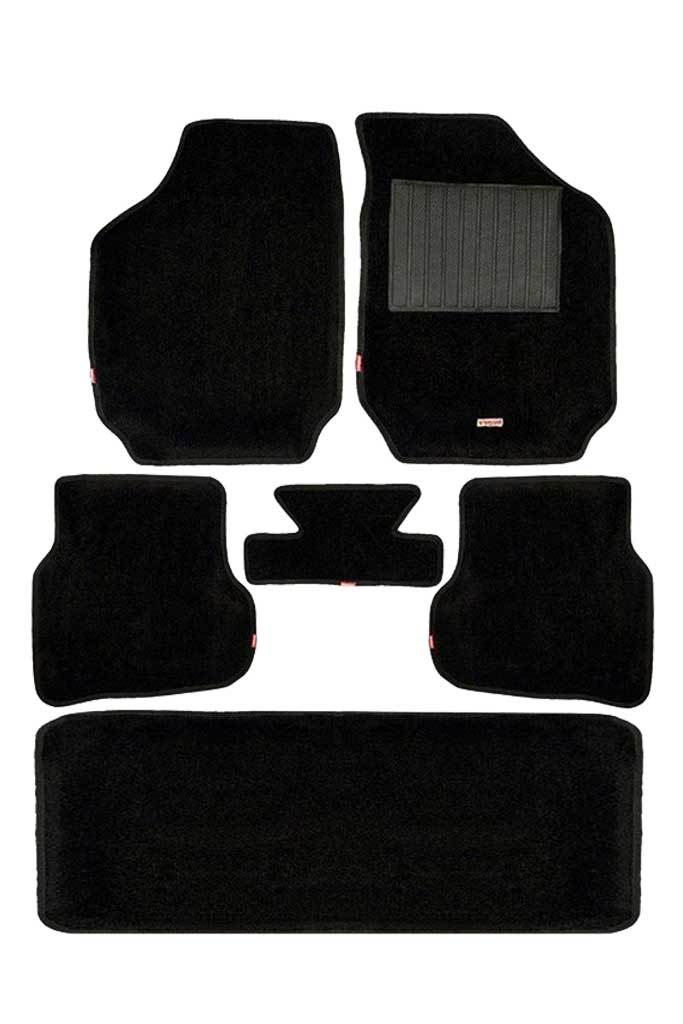 Elegant 3D Carpet Car Floor Mat Black Compatible With Renault Lodgy