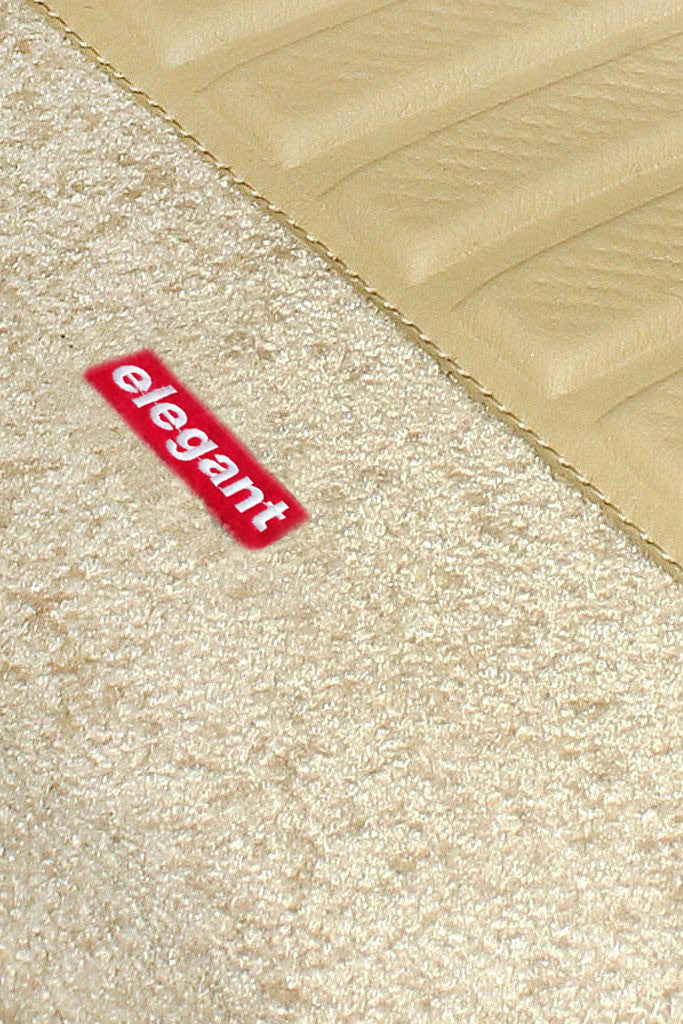 Elegant 3D Carpet Car Floor Mat Beige Compatible With Toyota Fortuner 2016 Onwards