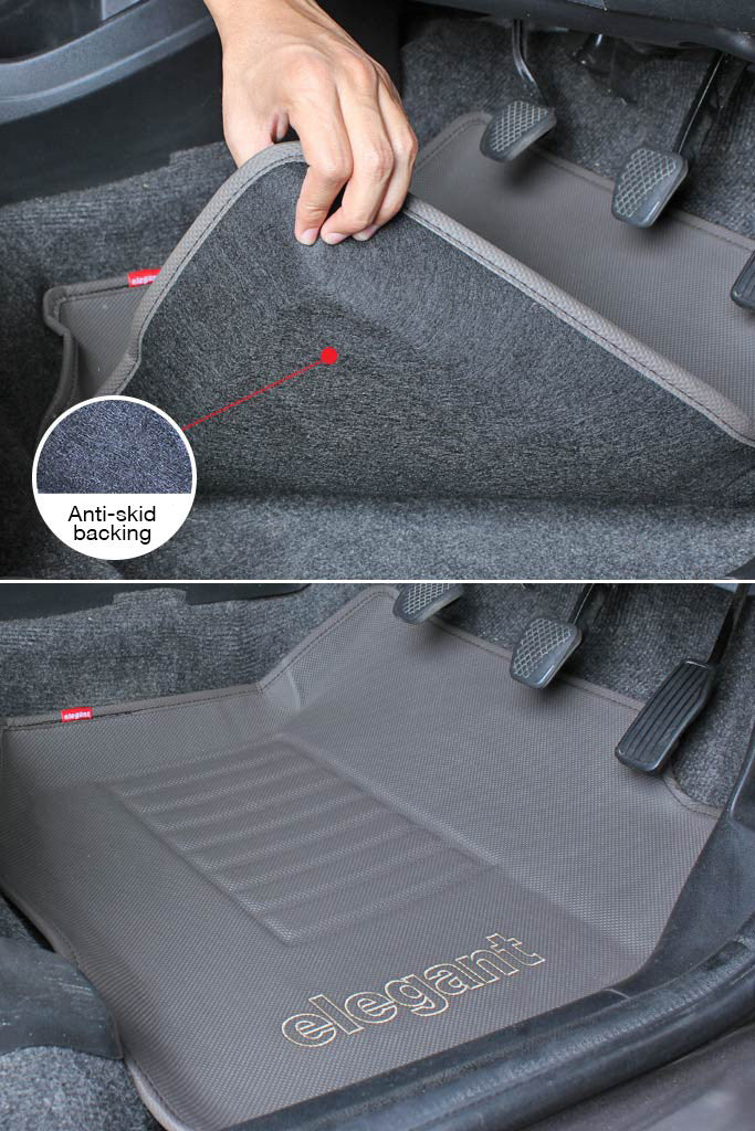 Elegant Sportivo 3D Car Floor Mat I-Grey Compatible With Mahindra Scorpio N 2022 Onwards