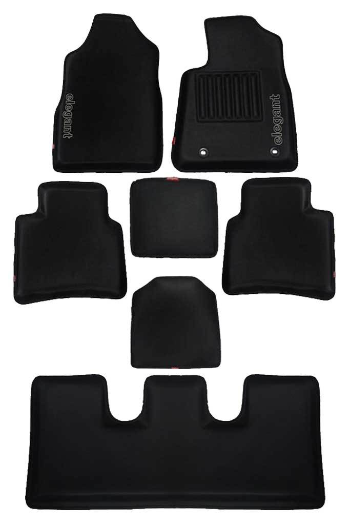 Elegant Sportivo 3D Car Floor Mat Black Compatible With Tata Hexa