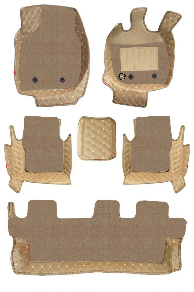 Elegant Royal 7D Car Floor Mat Beige Compatible With Land Rover Discovery Sport