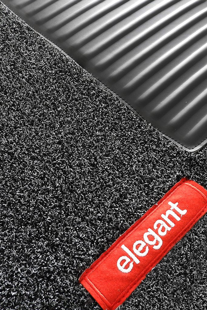 Elegant Spike Carpet Car Floor Mat Grey Compatible With Nissan Terrano