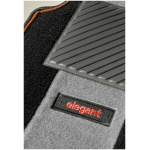 Elegant Edge Carpet Car Floor Mat Black and Grey Compatible With Land Rover Discovery 7 Seater
