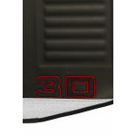 Elegant Diamond 3D Car Floor Mat Black and Silver Compatible With Datsun Go Plus