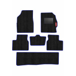 Elegant Cord Carpet Car Floor Mat Black and Blue Compatible With Mahindra Bolero Neo