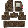 Elegant Grass PVC Car Floor Mat Beige and brown Compatible With Hyundai Santa Fe