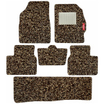 Elegant Grass PVC Car Floor Mat Beige and brown Compatible With MG Gloster