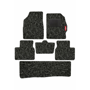 Elegant Grass PVC Car Floor Mat Black and Grey Compatible With Mitsubishi Outlander
