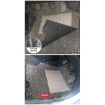 Elegant Grass PVC Car Floor Mat Beige and brown Compatible With Safari 2021 Onwards