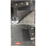 Elegant Grass PVC Car Floor Mat Black and Grey Compatible With Mahindra Xuv700 7 Seater