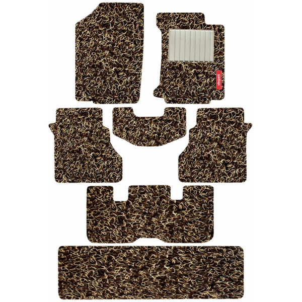 Elegant Grass PVC Car Floor Mat Beige and brown Compatible With Chevrolet Captiva 2013 Onwards