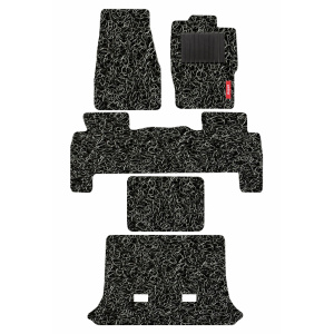 Elegant Grass PVC Car Floor Mat Black and Grey Compatible With Mahindra Scorpio N 2022 Onwards