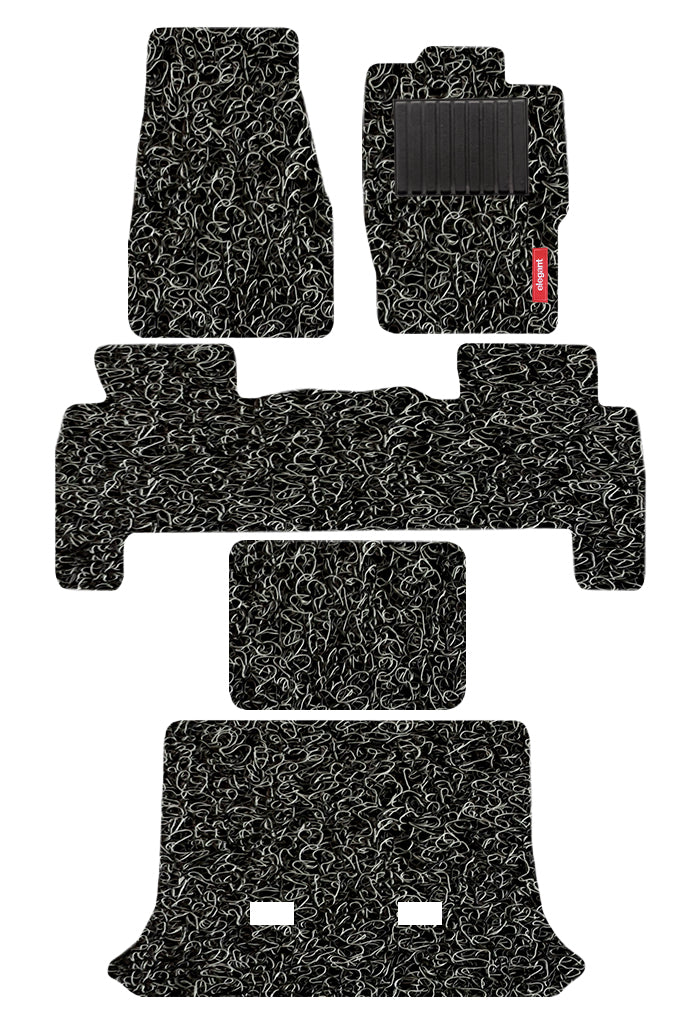 Elegant Grass PVC Car Floor Mat Black and Grey Compatible With Mahindra Scorpio 2014-2015