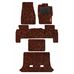 Elegant Grass PVC Car Floor Mat Tan and Brown Compatible With Mahindra Scorpio 2014-2015