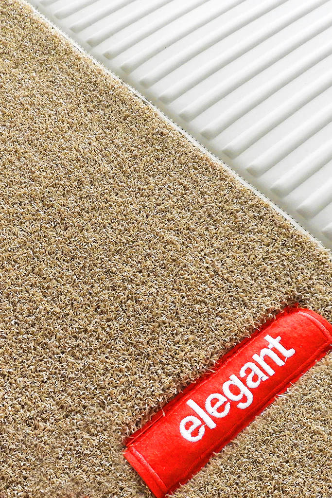 Elegant Spike Carpet Car Floor Mat Beige Compatible With Hyundai Xcent