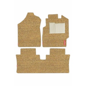 Elegant Spike Carpet Car Floor Mat Beige Compatible With Mahindra E2O+