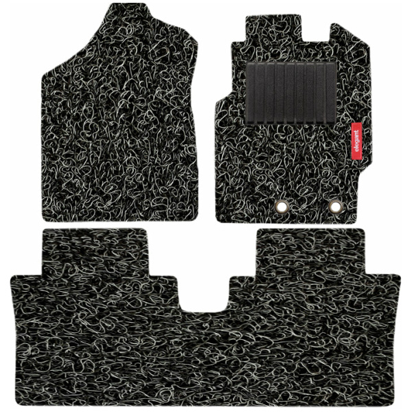 Elegant Grass PVC Car Floor Mat Black and Grey Compatible With Mahindra Thar 2020 Onwards