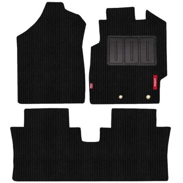Elegant Cord Carpet Car Floor Mat Black Compatible With Mahindra Thar
