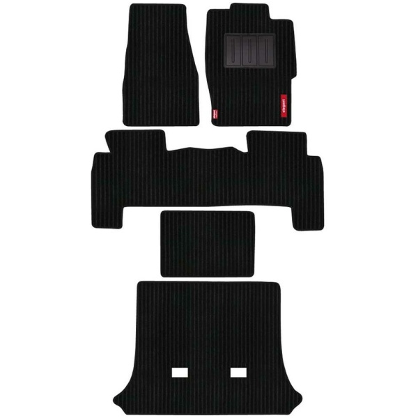 Elegant Cord Carpet Car Floor Mat Black Compatible With Mahindra Scorpio