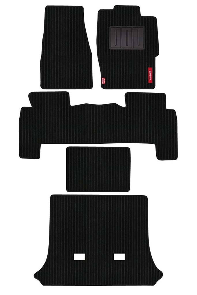Elegant Cord Carpet Car Floor Mat Black Compatible With Mahindra Scorpio