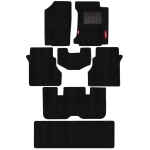 Elegant Cord Carpet Car Floor Mat Black Compatible With Toyota Fortuner 2016 Onwards