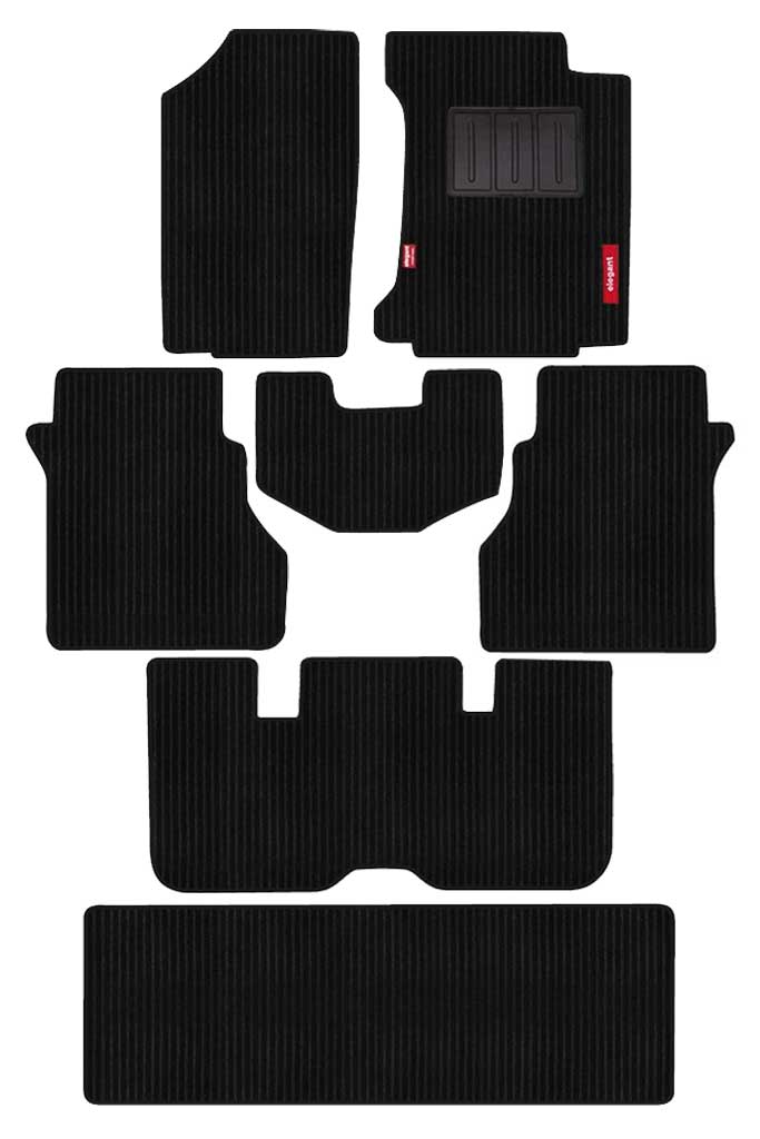 Elegant Cord Carpet Car Floor Mat Black Compatible With Audi Q7