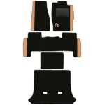 Elegant Duo Carpet Car Floor Mat Black and Beige Compatible With Mahindra Scorpio N 2022 Onwards