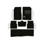 Elegant Duo Carpet Car Floor Mat Black and White Compatible With Tata Safari Storme