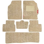 Elegant Miami Luxury Carpet Car Floor Mat Beige Compatible With Land Rover Discovery 7 Seater