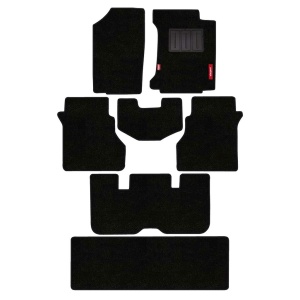 Elegant Miami Luxury Carpet Car Floor Mat Black Compatible With Honda BR-V
