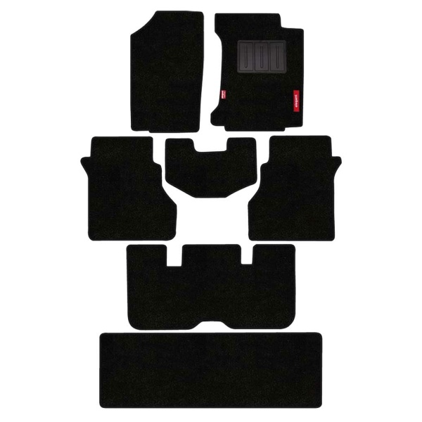Elegant Miami Luxury Carpet Car Floor Mat Black Compatible With Ford Endeavour 2015 Onwards