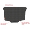 Elegant Magic Car Dicky Mat Black Compatible With Jeep Compass