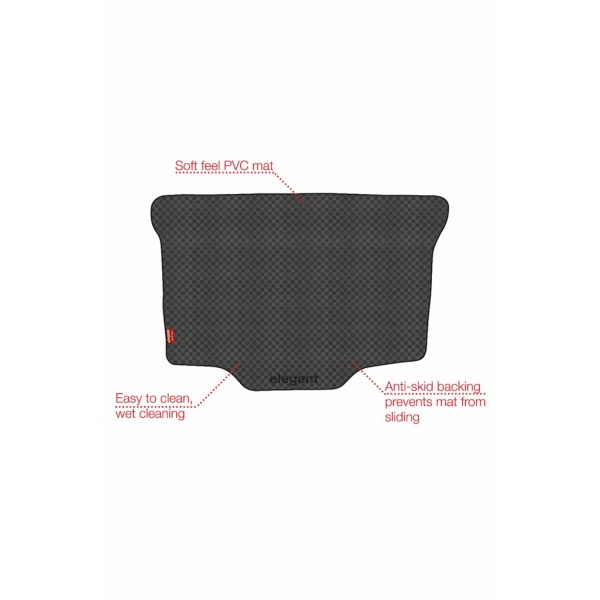 Elegant Magic Car Dicky Mat Black Compatible With Toyota Fortuner 2016 Onwards
